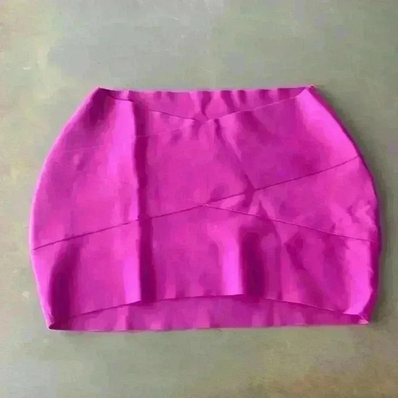 SKIMS NWT Lollipop Dipped Front Waist Pull On Knit Swim Mini Skirt Size 2X - Picture 2 of 11